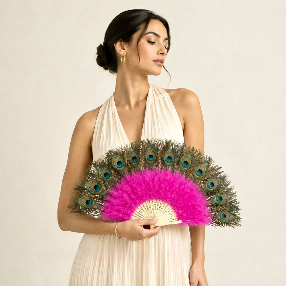 Turkey Marabou & Peacock Fan