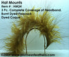 Natural Strung Badger Saddle Feathers +4" ½ Oz.