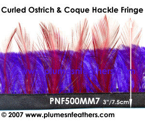 Curled Ostrich & Coque Hackle Fringe MM7