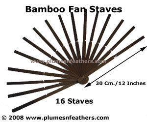 16 Bamboo Staves 10"