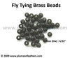 Fly Tying Brass Beads ‘Black’ M
