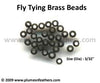 Fly Tying Brass Beads ‘Black’ S
