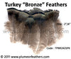 Turkey Bronze Plumage 2"/4" 25 Pcs.