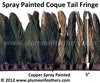 Coque Tail Fringe 5" Spray Painted