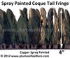 Coque Tail Fringe 4" Spray Painted