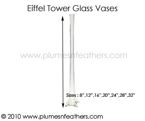 Eiffel Tower Glass Vase 24”