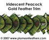 Peacock Gold Plumage Trim