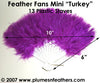 Turkey Marabou Fan 6" (Mini)