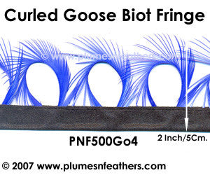 Curled Goose Biot Feather Fringe I