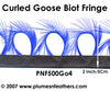 Curled Goose Biot Feather Fringe I