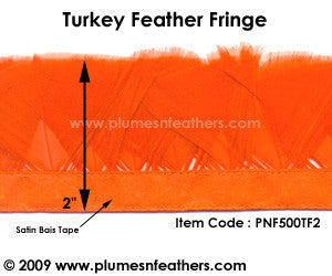 Turkey Flat Feather Fringe
