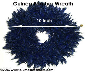 Guinea Feather Wreath