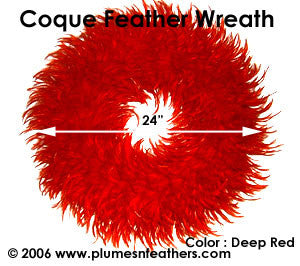 Feather Wreath Coque Saddle '6'