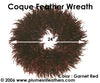 Feather Wreath Coque Saddle '9'